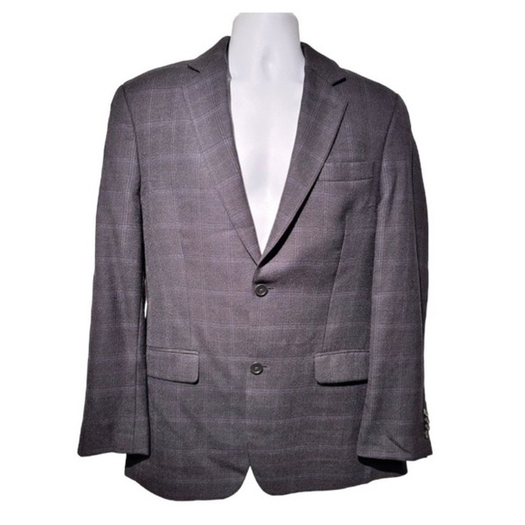 Michael Kors Wool Sports Coat Jacket Men’s Size 38R Navy Blue Striped Separate - Picture 1 of 12